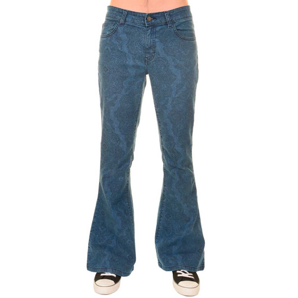 Run & Fly - Denim Hendrix Paisley Flared jeans - Blue